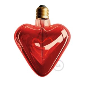 LED Light Bulb - Red Heart